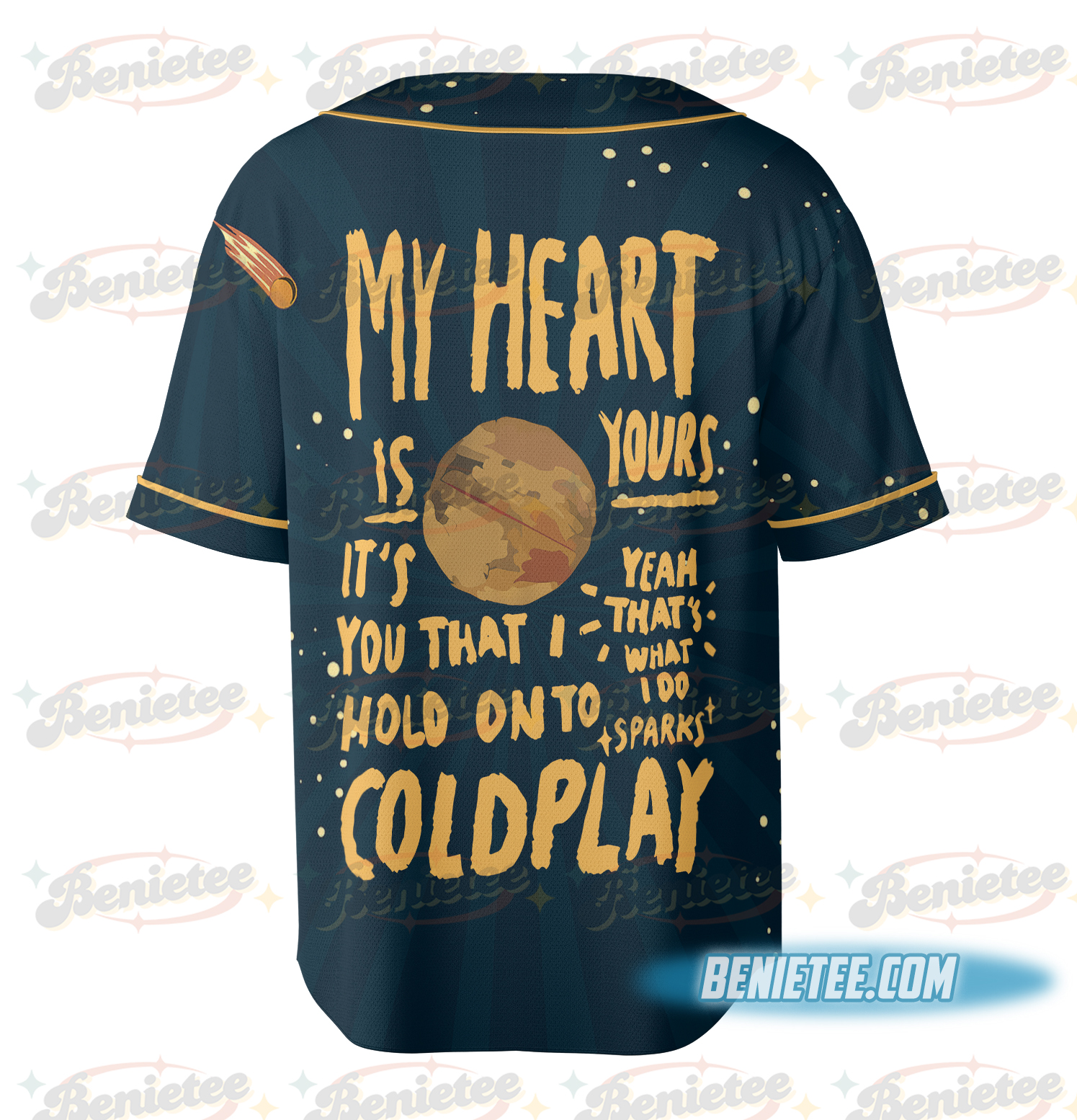 Band Coldplay Parachutes Album Music Band Tour Jersey - Image 4