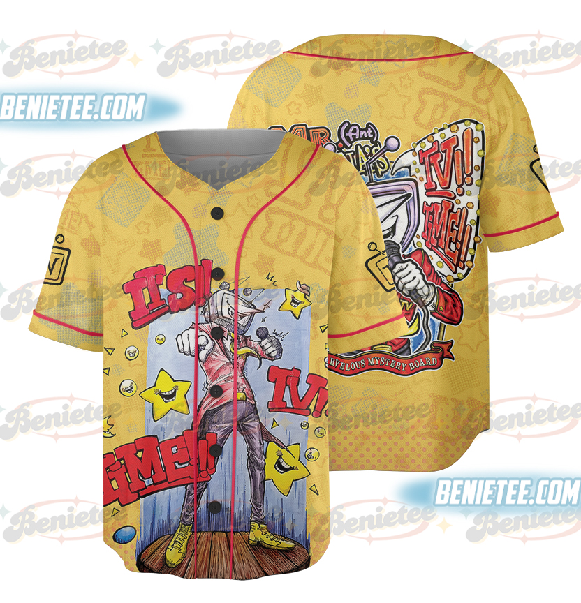 DELTARUNE : Mr. (Ant) Tenna's TV TIME!! Retro Baseball Jersey