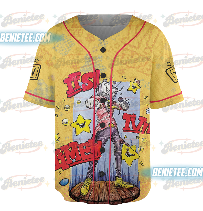 DELTARUNE : Mr. (Ant) Tenna's TV TIME!! Retro Baseball Jersey - Image 4