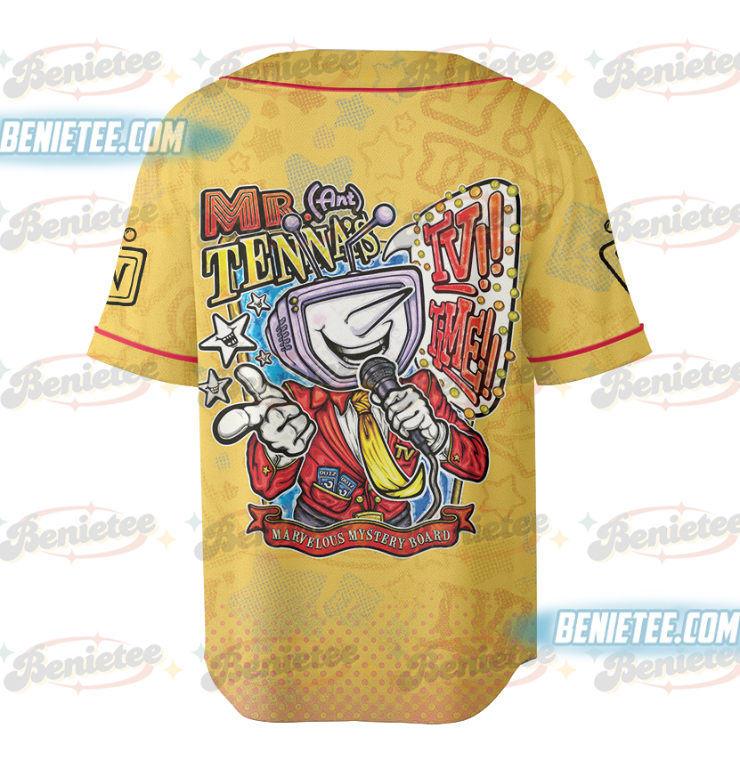 DELTARUNE : Mr. (Ant) Tenna's TV TIME!! Retro Baseball Jersey - Image 3