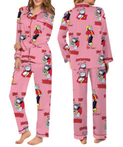 Alternative view of Tenna Deltarune Pajamas Set Long, Tenna: Its TV Time Pajamas