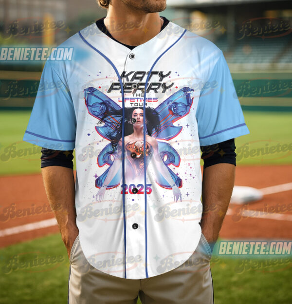 Alternative view of Vintage 2025 Katy Perry The Lifetime Tour Jersey, Katy Perry Baseball Jersey, Katy Perry Fan Gift, Katy Perry Merch