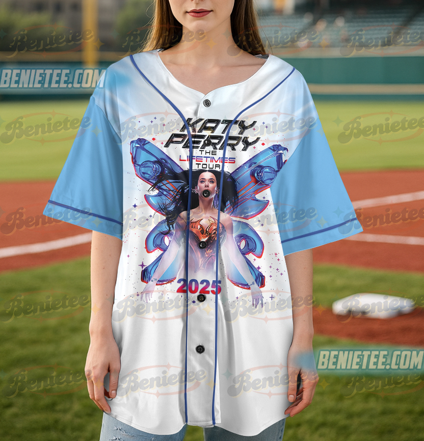 Vintage 2025 Katy Perry The Lifetime Tour Jersey, Katy Perry Baseball Jersey, Katy Perry Fan Gift, Katy Perry Merch - Image 3