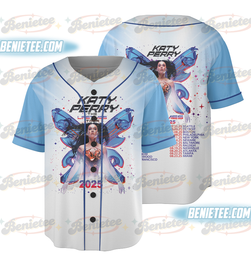 Vintage 2025 Katy Perry The Lifetime Tour Jersey, Katy Perry Baseball Jersey, Katy Perry Fan Gift, Katy Perry Merch