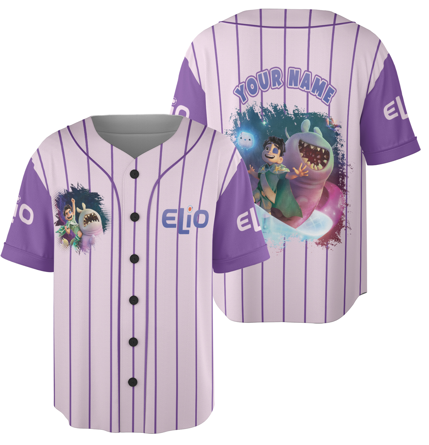 Custom Disney Pixar Elio Baseball Jersey - Image 3