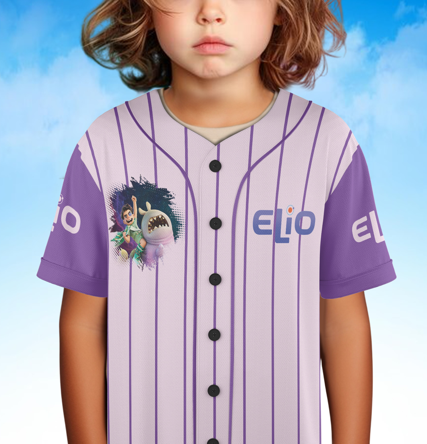 Custom Disney Pixar Elio Baseball Jersey - Image 5