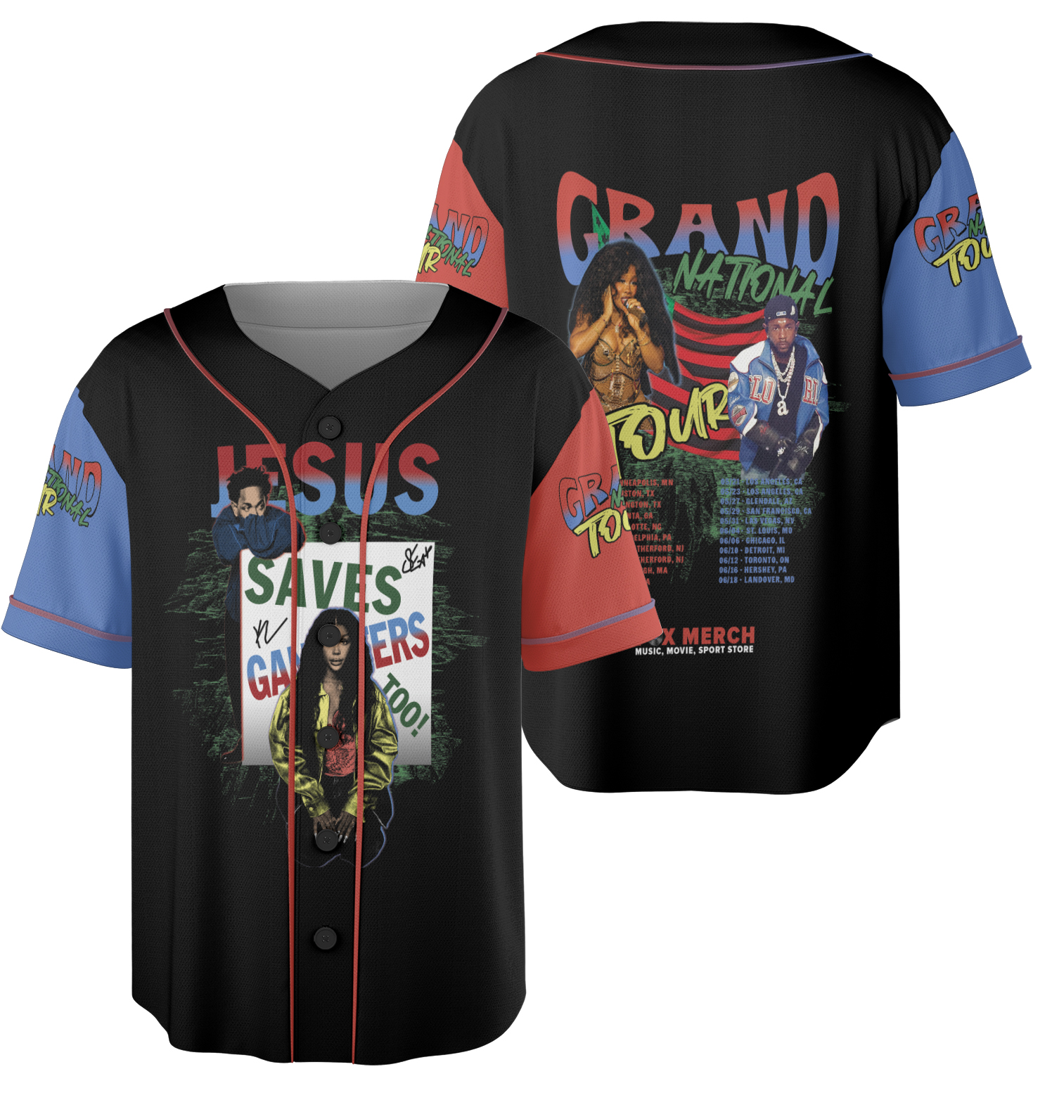 Limited Rapper Kendrick Lamar With SZA Jersey - Image 4