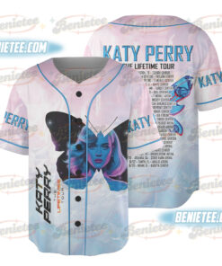 Vintage Katy Perry 2025 Concert Baseball Jersey, Katy Perry The Lifetime Tour 2025 Shirt, Katy Perry Fan Gift