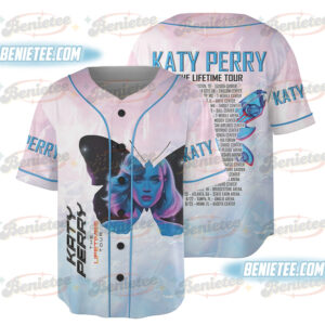 Vintage Katy Perry 2025 Concert Baseball Jersey, Katy Perry The Lifetime Tour 2025 Shirt, Katy Perry Fan Gift