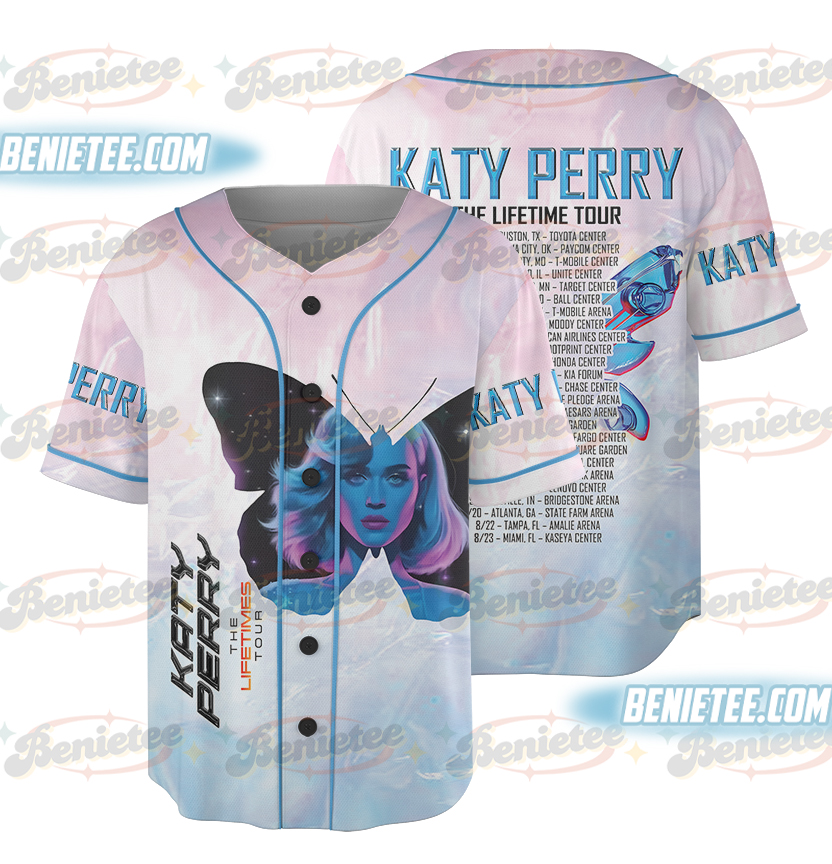 Vintage Katy Perry 2025 Concert Baseball Jersey, Katy Perry The Lifetime Tour 2025 Shirt, Katy Perry Fan Gift
