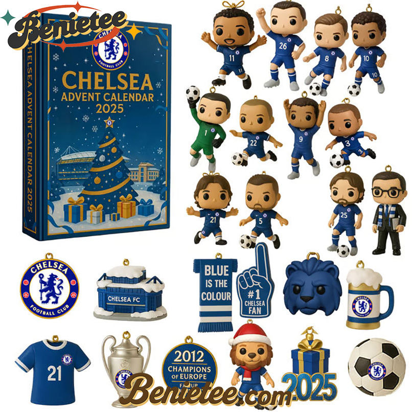 TOP Chelsea Advent Calendar 2025, Christmas Countdown Advent Calendar Gift Box with 24 Acrylic Ornaments - Image 2