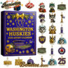 TOP Washington Huskies Football 2025 Advent Calendar, Christmas Countdown Advent Calendar Gift Box with 24 Acrylic Ornaments