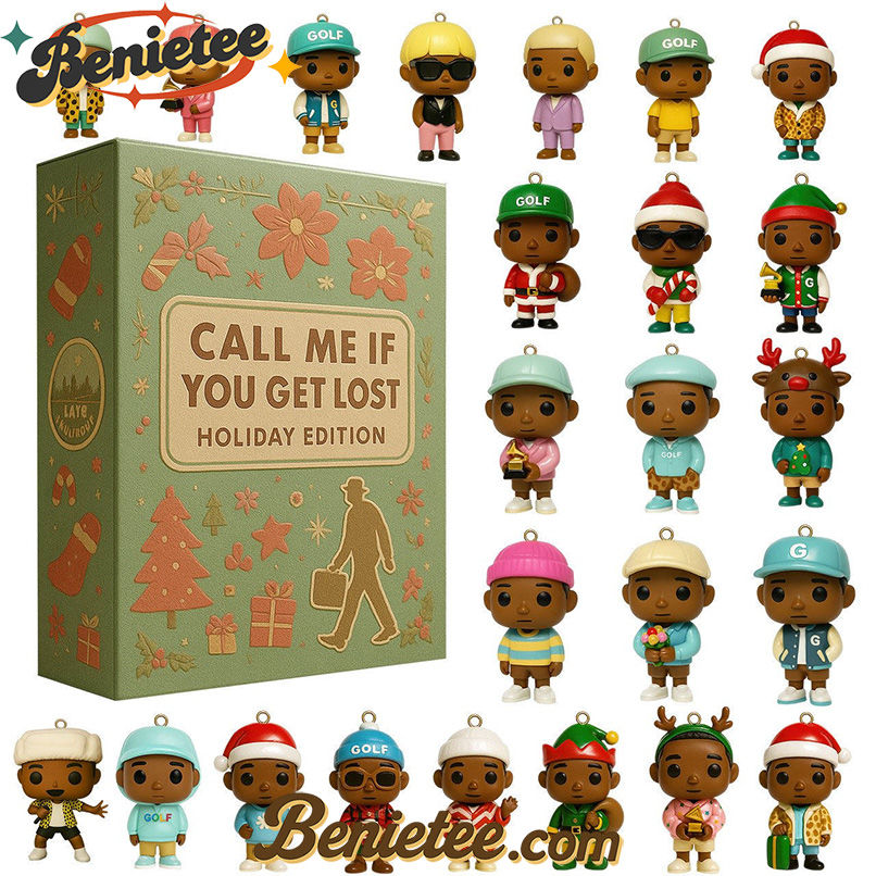 Call Me If You Get Lost Tyler Premium Advent Calendar 2025 CHRISTMAS GIFT, CHRISTMAS IDEA, Christmas Countdown Advent Calendar Gift Box with 24 Acrylic Ornaments