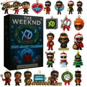 the Weeknd XO After Hours Til Dawn Advent Calendar 2025 CHRISTMAS GIFT, CHRISTMAS IDEA, Christmas Countdown Advent Calendar Gift Box with 24 Acrylic Ornaments