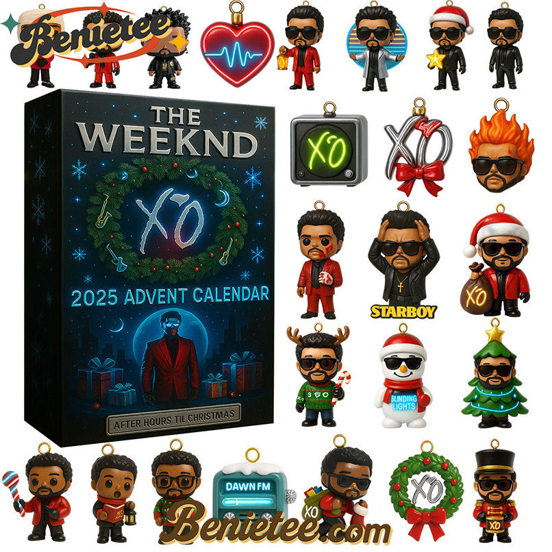 the Weeknd XO After Hours Til Dawn Advent Calendar 2025 CHRISTMAS GIFT, CHRISTMAS IDEA, Christmas Countdown Advent Calendar Gift Box with 24 Acrylic Ornaments