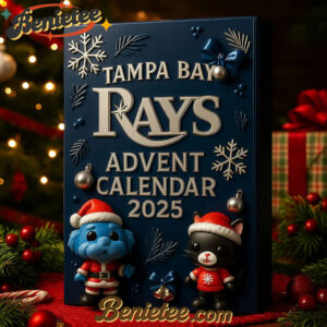 Tampa Bay Rays Advent Calendar 2025 27th Anniversary Christmas Gift, Christmas Idea, Christmas Countdown Advent Calendar Gift Box with 24 Acrylic Ornaments