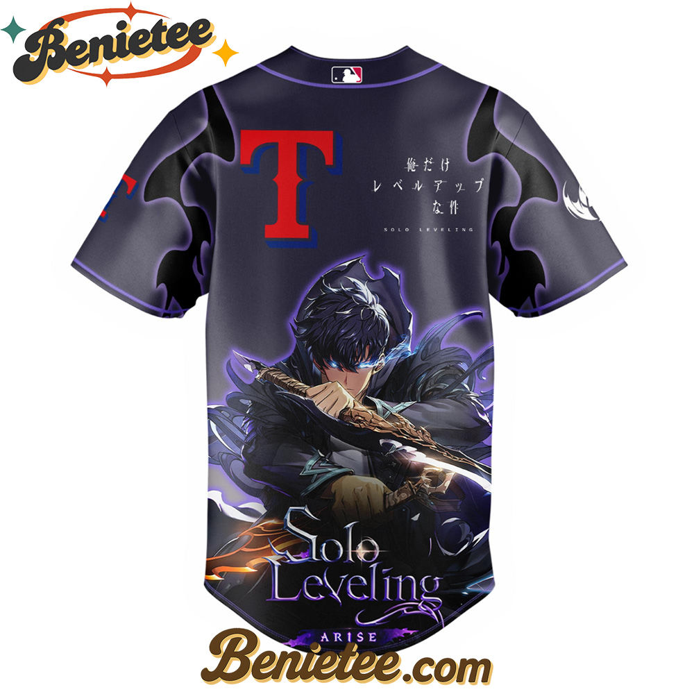 Texas Rangers x Solo Leveling Exclusive Baseball Jersey