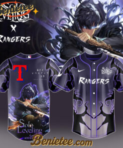 Texas Rangers x Solo Leveling Exclusive Baseball Jersey, Custom Anime Trending, Gift For Anime Lovers