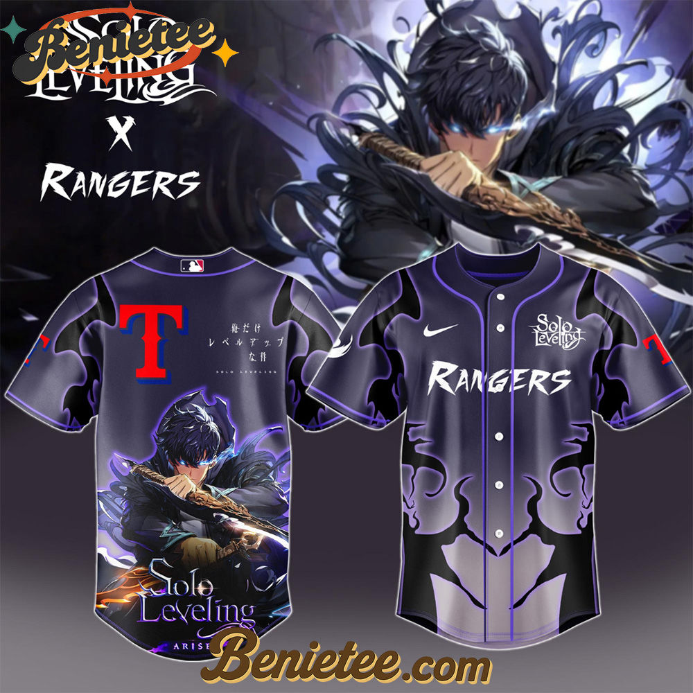 Texas Rangers x Solo Leveling Exclusive Baseball Jersey
