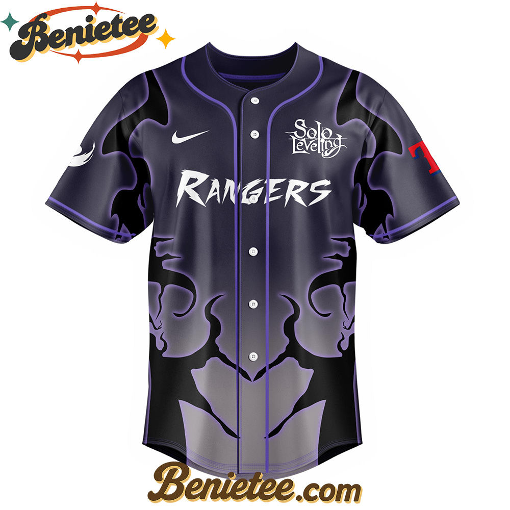 Texas Rangers x Solo Leveling Exclusive Baseball Jersey