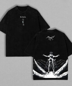 Alternative view of The Key to Freedom - Attack on Titan Vintage Washed Oversize Anime Tee Anime Double Printed Lightweight Acid Washed Tee shirts men Menswear Top