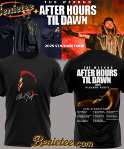 The Weeknd After Hours Till Dawn Tour 2025 TShirts v2, Custom The Weeknd For Fans, After Hours Till Dawn Tour Gift For Fan