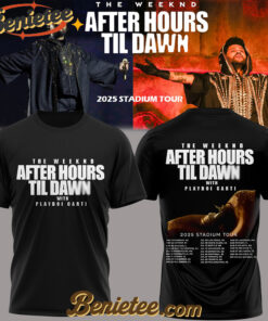 The Weeknd After Hours Till Dawn Tour 2025 TShirts v3, Custom The Weeknd For Fans, After Hours Till Dawn Tour Gift For Fan