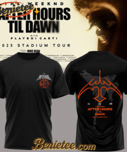 The Weeknd After Hours Till Dawn Tour 2025 TShirts v6, Custom The Weeknd For Fans, After Hours Till Dawn Tour Gift For Fan