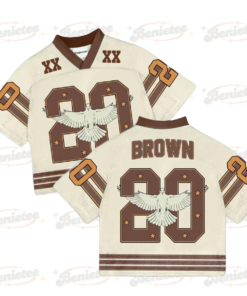 Custom Chris Brown Croptop Mesh Football, Breezy Bowl Tour 2025 Croptop Mesh Football