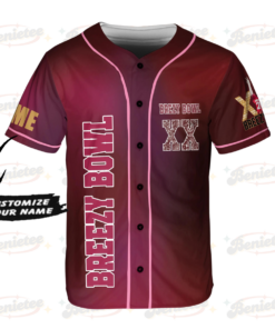 Alternative view of Personalized Breezy Bowl XX 2025 Jersey, Chris Brown Breezy Bowl Baseball Jersey, Chris Brown Tour Merch Jersey