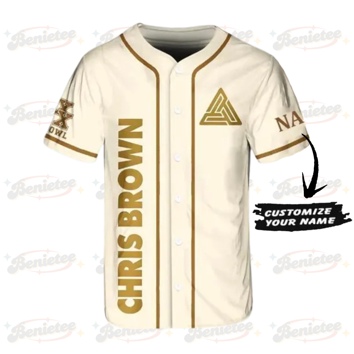 Personalized Breezy Bowl XX 2025 Shirt, Chris Brown Tour Jersey, Chris Brown Breezy Bowl Baseball Jersey - Image 2