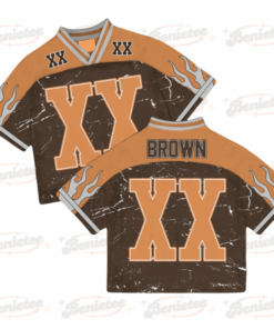Custom Chris Brown Croptop Mesh Football, Breezy Bowl Tour 2025 Croptop Mesh Football