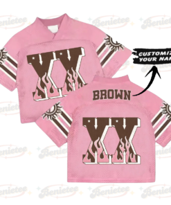 Alternative view of Custom Chris Brown Croptop Mesh Football, Breezy Bowl Tour 2025 Croptop Mesh Football