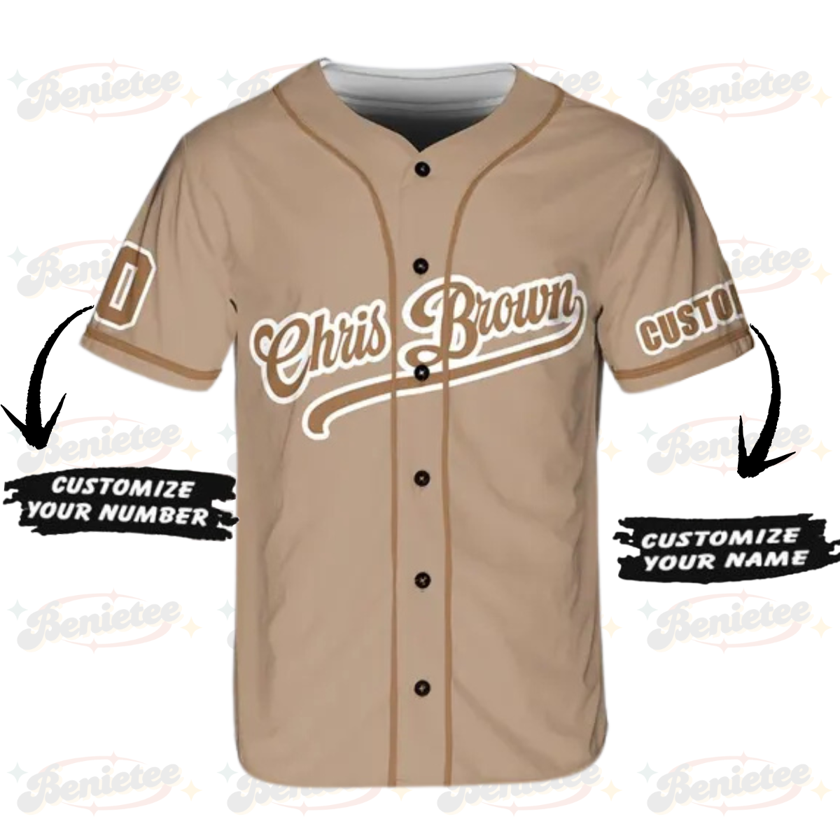 Personalized Chris Brown Breezy Bowl Baseball Jersey, Breezy Bowl XX 2025 Shirt, Breezy Bowl Tour XX Jersey - Image 2