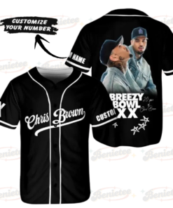 Personalized Breezy Bowl XX 2025 Shirt, Chris Brown Tour Jersey, Chris Brown Breezy Bowl Baseball Jersey