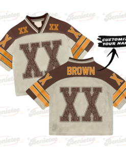 Alternative view of Custom Chris Brown Croptop Mesh Football, Breezy Bowl Tour 2025 Croptop Mesh Football
