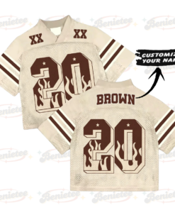 Alternative view of Custom Chris Brown Croptop Mesh Football, Breezy Bowl Tour 2025 Croptop Mesh Football