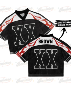 Alternative view of Custom Chris Brown Croptop Mesh Football, Breezy Bowl Tour 2025 Croptop Mesh Football