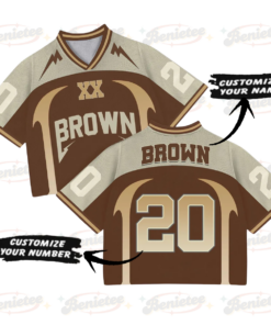 Alternative view of Custom Chris Brown Croptop Mesh Football, Breezy Bowl Tour 2025 Croptop Mesh Football