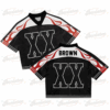 Custom Chris Brown Croptop Mesh Football, Breezy Bowl Tour 2025 Croptop Mesh Football