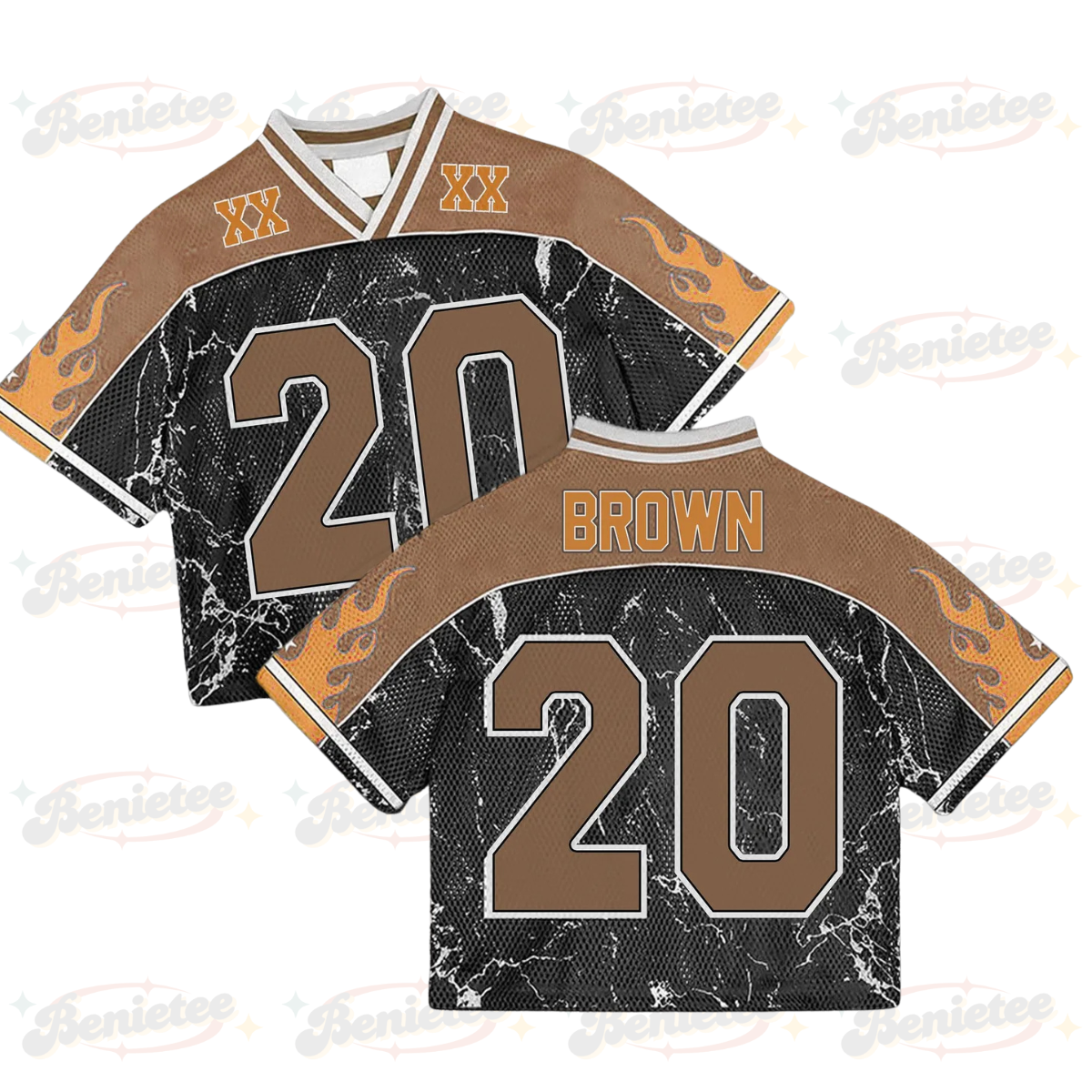 Custom Chris Brown Croptop Mesh Football, Breezy Bowl Tour 2025 Croptop Mesh Football