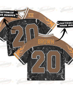 Alternative view of Custom Chris Brown Croptop Mesh Football, Breezy Bowl Tour 2025 Croptop Mesh Football