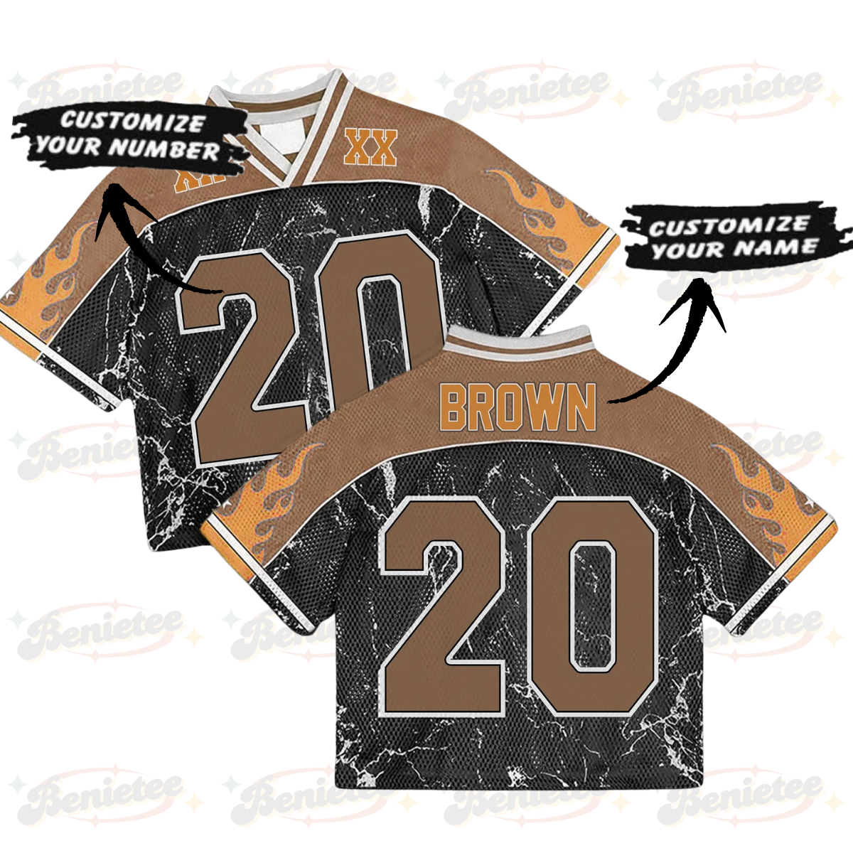 Custom Chris Brown Croptop Mesh Football, Breezy Bowl Tour 2025 Croptop Mesh Football - Image 2