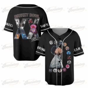 Chris Brown Breezy Bowl XX Baseball Jersey, Chris Brown 2025 Tour Shirt, Breezy Bowl Graphic Jersey