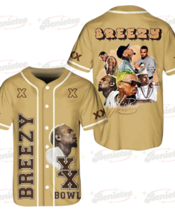 Chris Brown Breezy Bowl XX Baseball Shirt, Chris Brown Music Tour 2025 Baseball Jersey