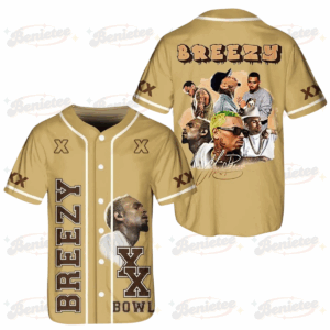 Chris Brown Breezy Bowl XX Baseball Shirt, Chris Brown Music Tour 2025 Baseball Jersey