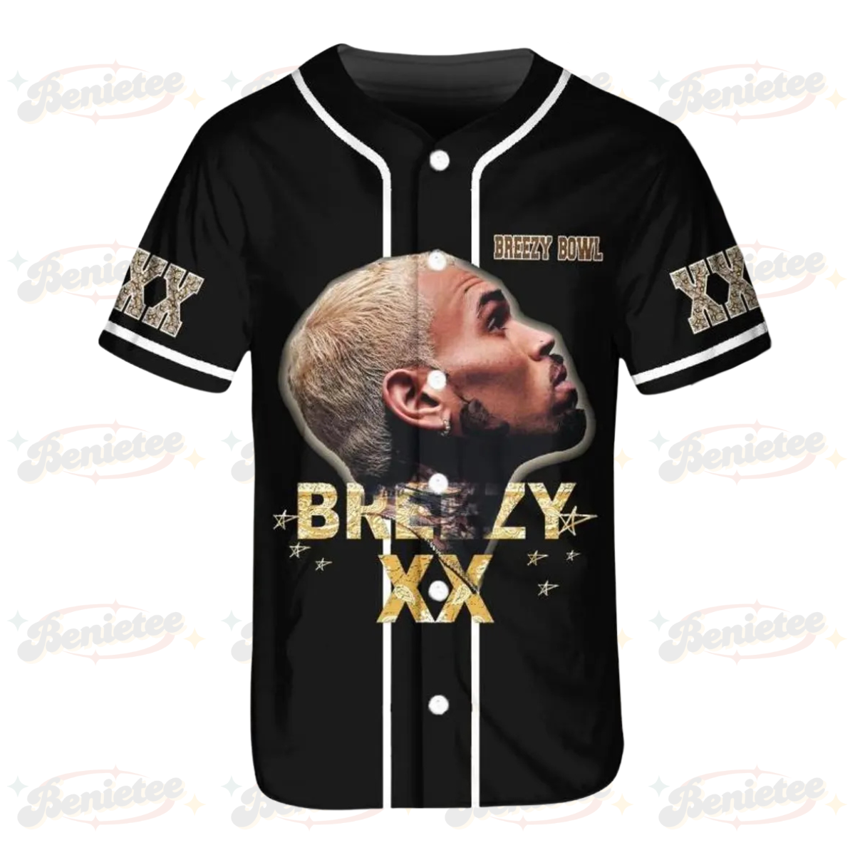 Chris Brown Breezy Bowl Baseball Jersey, Breezy Bowl XX 2025 Jersey Shirt - Image 2