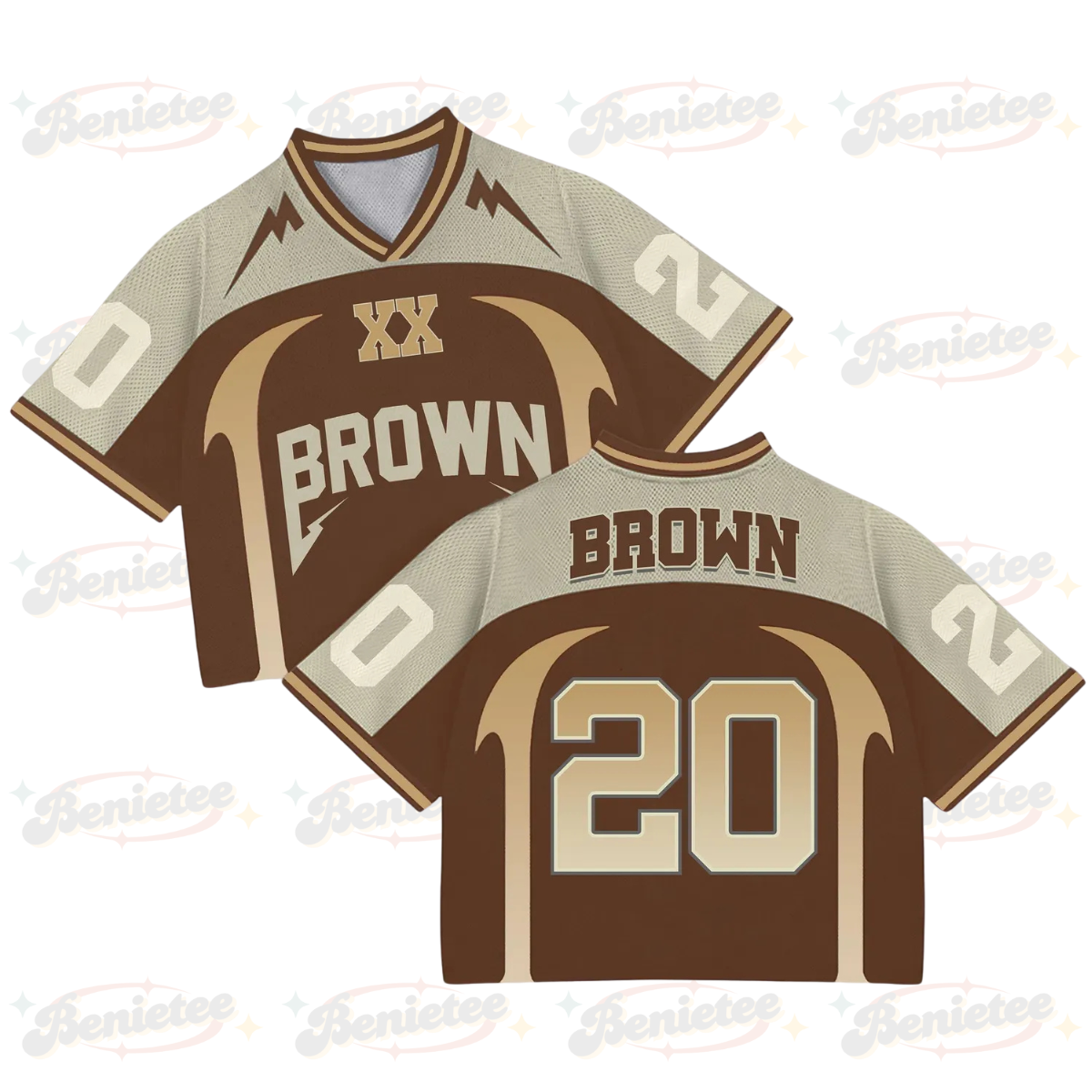 Custom Chris Brown Croptop Mesh Football, Breezy Bowl Tour 2025 Croptop Mesh Football