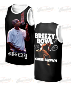 Chris Brown Tour Baseketball Jersey, Breezy Bowl XX 2025 Tank top Jersey, Breezy Bowl XX 2025 Baseketball Jersey