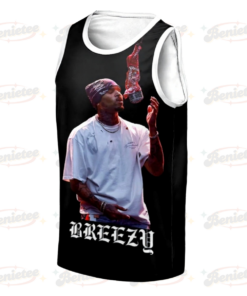 Alternative view of Chris Brown Tour Baseketball Jersey, Breezy Bowl XX 2025 Tank top Jersey, Breezy Bowl XX 2025 Baseketball Jersey